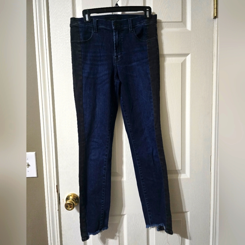 J Brand Maria High Rise Skinny Jeans in Duality, Two-Toned, Stretch, Sz 28, EUC! - Picture 2 of 13